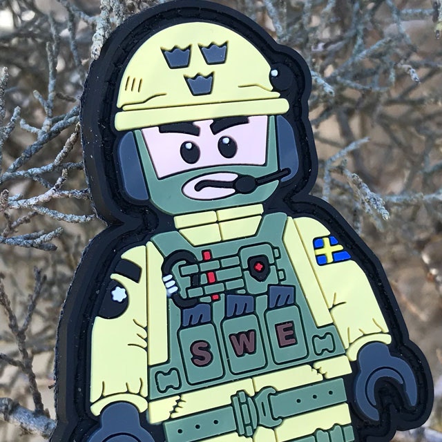 SWE SOG PVC Figur Patch.