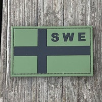 Sweden Flag OPS PVC Green Black Patch