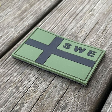 Sweden Flag OPS PVC Green Black Patch