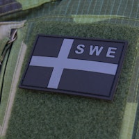 Sweden Flag OPS PVC Black Grey Patch