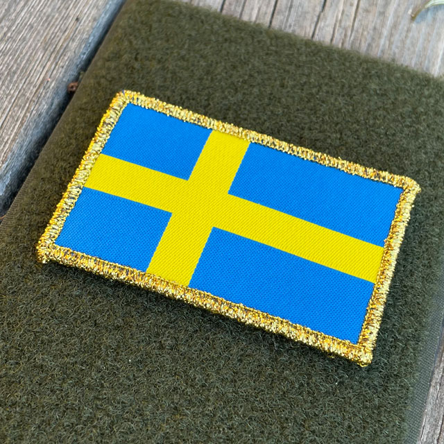 Sweden Flag Gold from TAC-UP GEAR
