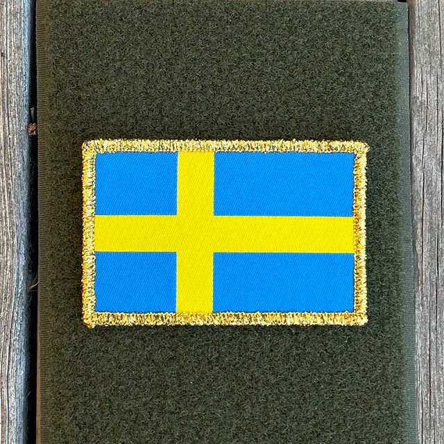 Sweden Flag Gold patch from TAC-UP GEAR