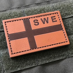 Sweden Flag Leather Patch