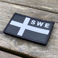 Sweden Flag OPS Black White Patch