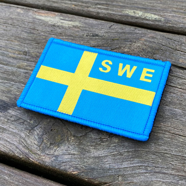 Sweden Flag OPS Blue Yellow Patch