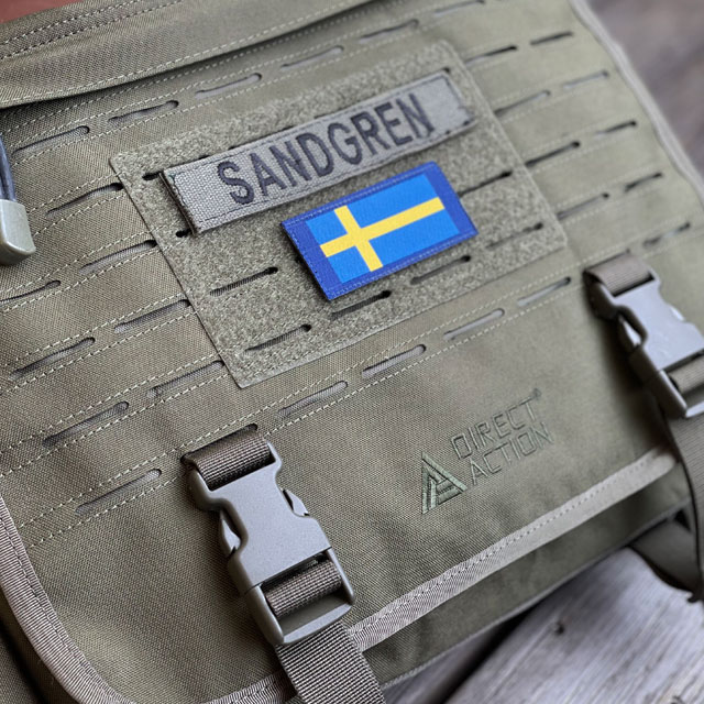 The Sweden Long Flag Blue from TAC-UP GEAR