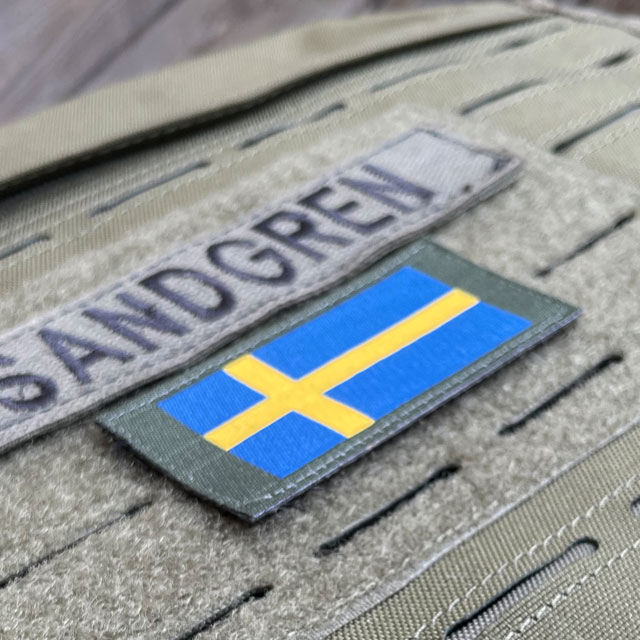 Sweden Long Flag Green from TAC-UP GEAR
