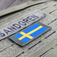 Sweden Long Flag Green Patch