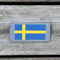 Sweden Long Flag Grey Patch