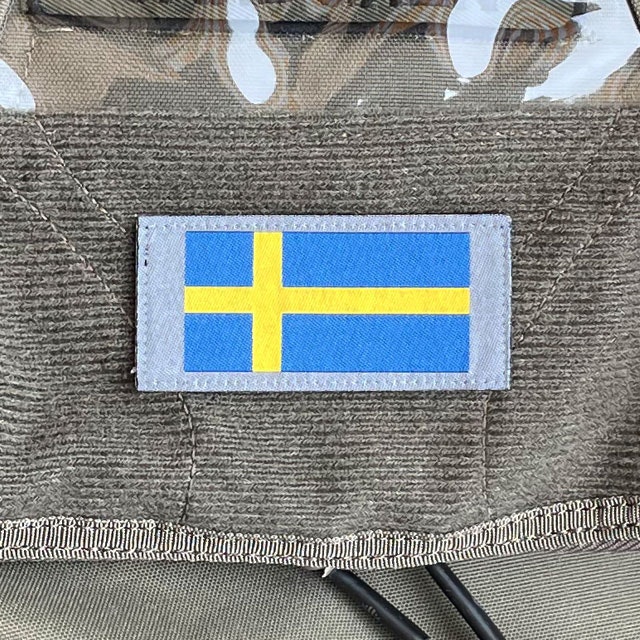 Sweden Long Flag Grey Patch