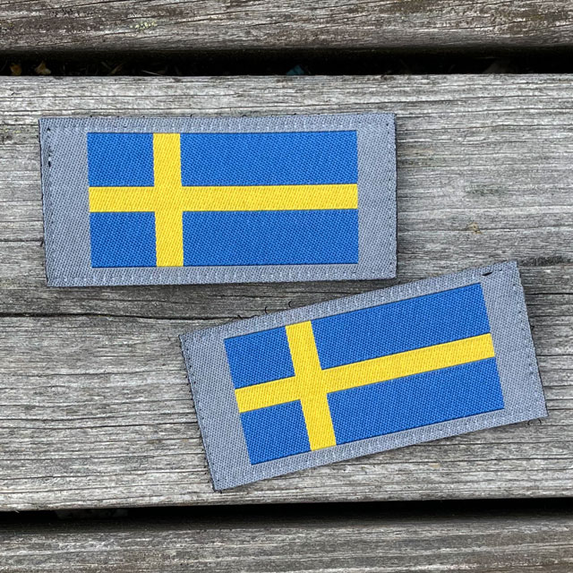 Two Sweden Long Flag Grey from TAC-UP GEAR