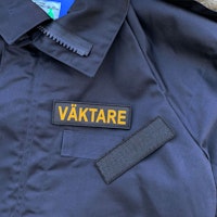 VÄKTARE Avlång Kardborremärke