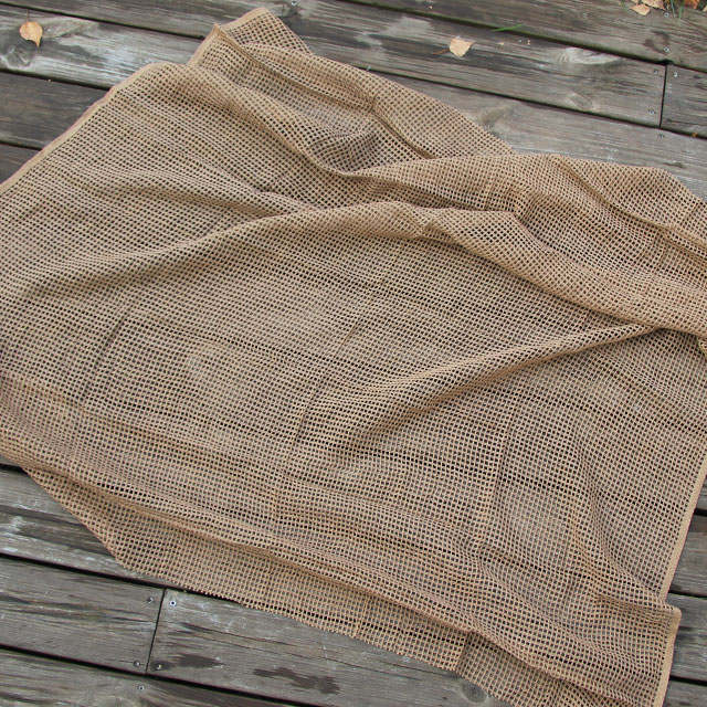 Stretched out Scrim Scarf Desert Tan.
