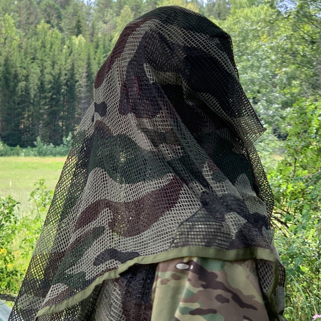 Great looking camouflage on a Scrim Net Scarf FR Commando