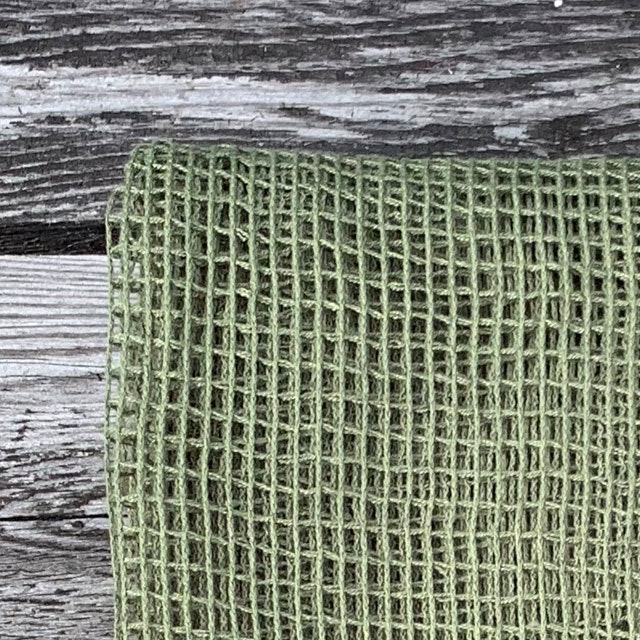 Scrim Net Scarf Green