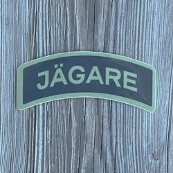 Sticker JÄGARE Green/Black/Green
