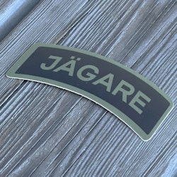 Sticker JÄGARE Green/Black/Green