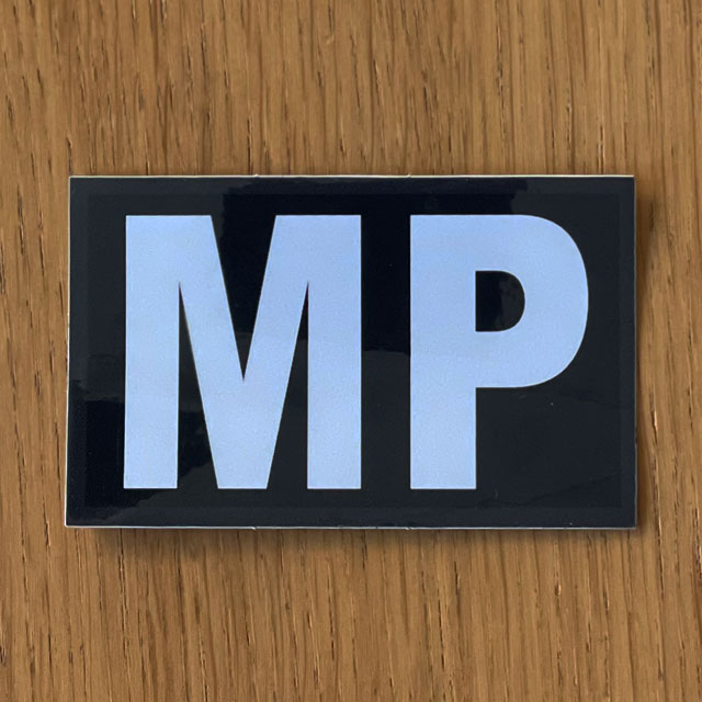 Sticker Militärpolis seen from the front