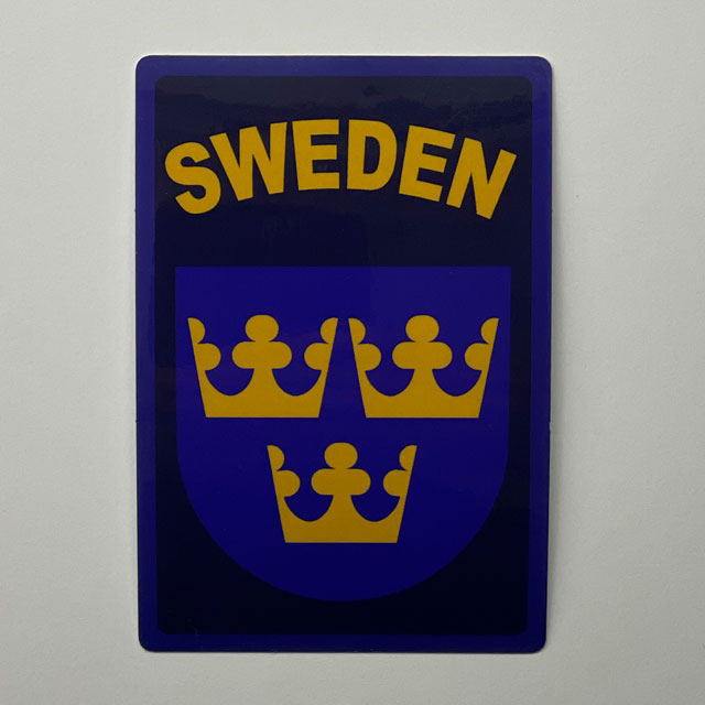 Sticker Sweden Navy Blue