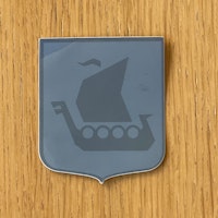 Sticker Viking Ship Grey