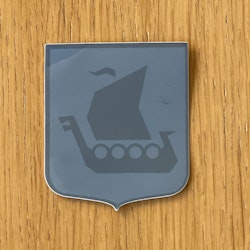 Sticker Viking Ship Grey