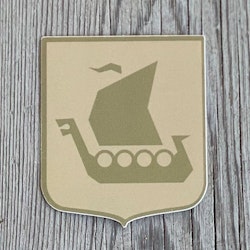 Sticker Viking Ship Khaki