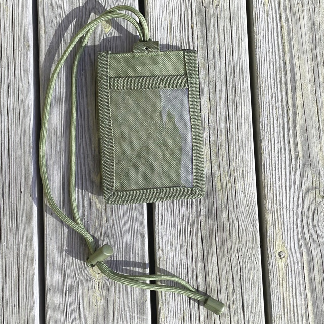 Tactical Neck ID Card Holder Green from TAC-UP GEAR