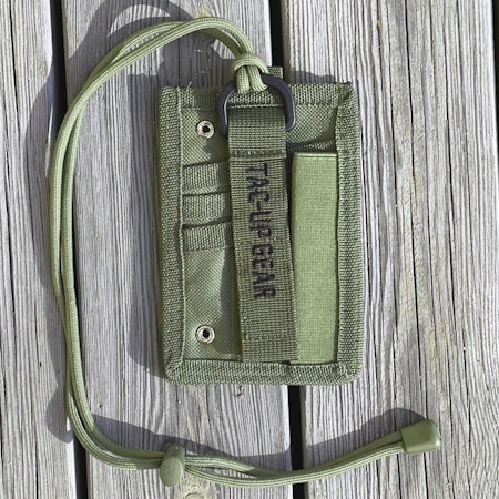 Tactical Neck ID Card Holder Green