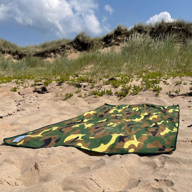 Towel Camouflage from TAC-UP GEAR on beach sand