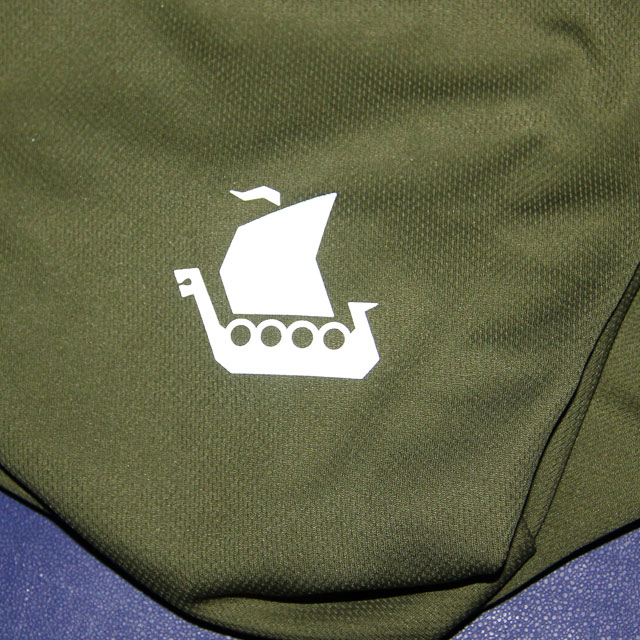 Vikingship logo on a Training T-Shirt Green.