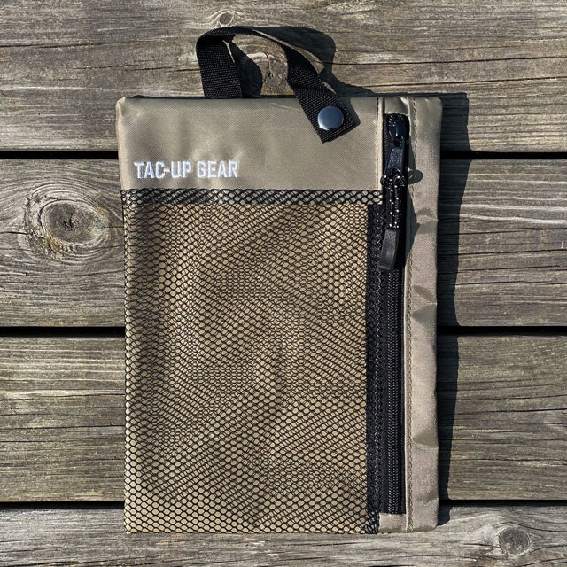 Zipper Net Pouch Khaki from TAC-UP GEAR