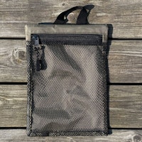 Zipper Net Pouch Khaki