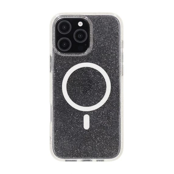 iPhone 16 Pro Max Rv Skal TPU med MagSafe - Glitter Vit