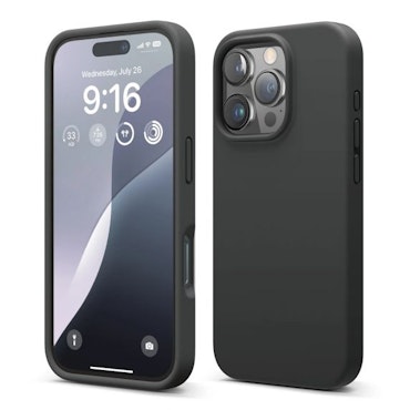 iPhone 16 Pro Mobilskal Silikon Rv - Svart