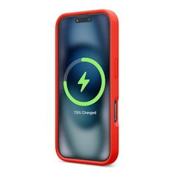 iPhone 16 Pro Mobilskal Silikon Magnet Rv - Röd