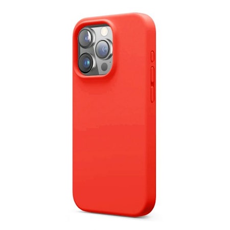 iPhone 16 Pro Mobilskal Silikon Rv - Röd