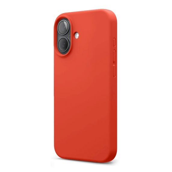 iPhone 16 Mobilskal Silikon Rv - Röd