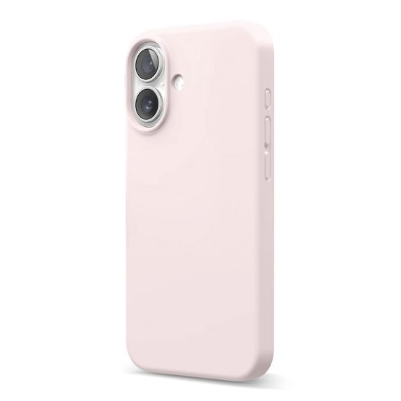 iPhone 16 Mobilskal Silikon Rv - Rosa