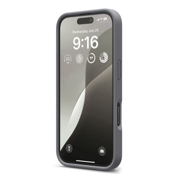 iPhone 16 Mobilskal Silikon Rv - Grå