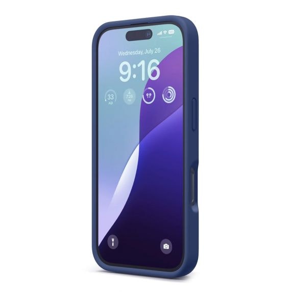 iPhone 16 Mobilskal Silikon Rv - Blå