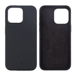 iPhone 15 Pro Mobilskal Silikon Rv - Svart