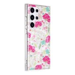 Samsung Galaxy S24 Ultra Magnetskal – Blommor i Röd/Grön