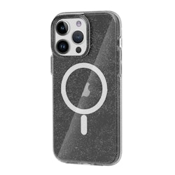 iPhone 14 Pro Glitter Magsafe Mobilskal - Svart