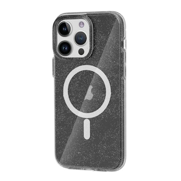 iPhone 14 Pro Glitter Magsafe Mobilskal - Svart