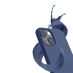 iPhone 14 Silikonskal Rv med MagSafe – Blå