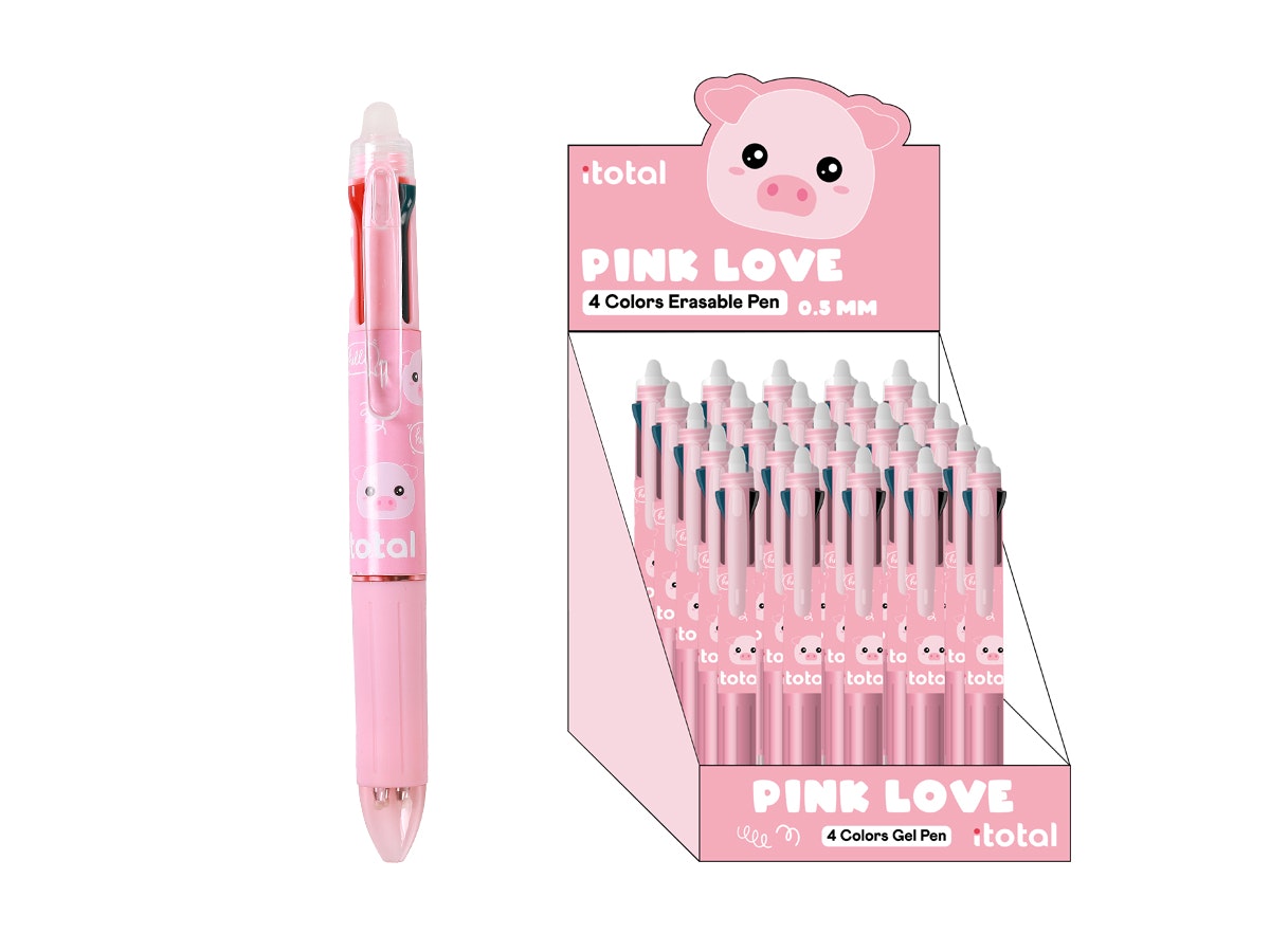 4 in 1 Erasable Pen PIGGY