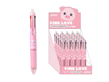 4 in 1 Erasable Pen PIGGY