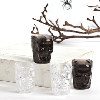 Mini glas döskalle 3 cm 3 pack
