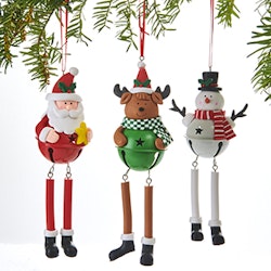 Julfigurer med snöre 17 cm 3 pack