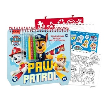 PAW PATROL Målarbok m. pennor